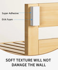 Headboard Wall Protectors And Anti Vibration Pads For Beds And Furniture, EVA Foam Cushions, attached to wooden frame