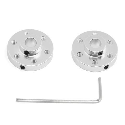 Befenybay 2pcs rigid flange shaft couplings for 6mm shafts with M3 thread, includes L-shaped hex key.