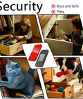 Security of cabinets with No Drill Magnetic Cabinet Door Catch With Ultra Strong Adhesive Mount Drawer Magnet Latch.