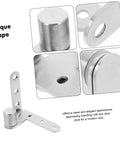 Heavy Duty Stainless Steel Hidden Door Pivot Hinges For Smooth Operation With Automatic Rebound Design Ideal For Secret Bookcase