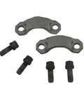 U Joint Strap Kit For Dana 30 And Dana 44 Axles, AMC Model 35 And Chrysler 9.25 Inch, with two straps and four bolts visible