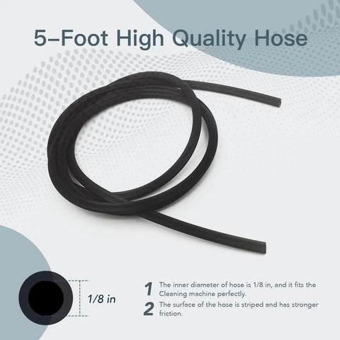 Product focus keyword: Tubing Adapter Replacement For AirSense 11 And AirCurve 11 CPAP Machines 5 Ft Silicone Tubing Included Seamless Fit Clean And Sanitize Ready Durable Sleep Therapy Accessory. 5-foot black hose