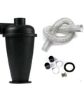 Turbocharged DIY Dust Collector With Double Filtration Cyclone System For Woodworking, 50mm 2 Inch Inlet, Industrial Separator Canister