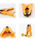 Heavy Duty Pipe Clamp K Type Thermocouple Probe For Temperature Range Minus 40 To 392 Fahrenheit Yellow 38 Inch Cable