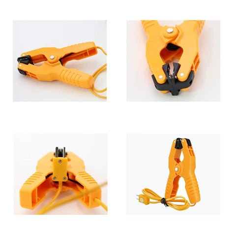 Heavy Duty Pipe Clamp K Type Thermocouple Probe For Temperature Range Minus 40 To 392 Fahrenheit Yellow 38 Inch Cable