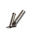 Stainless Steel Torch Nozzle Joining Adapter With Side Clamp Screw for Heat Tool Replacement, 4mm Round Accessory
