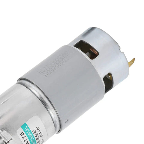 Heavy Duty Dc Gear Motor With All Metal Gears For Automated Industry Jobs, Offers Super Quiet Performance, High Torque Output, 24V Micro Power At 20 Rpm Plus, Solid Compact Build That Will Rock Your Project, close-up view