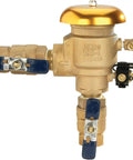 Bronze 1 Inch Heavy Duty Pressure Vacuum Breaker Backflow Preventer With Quarter Turn Shutoff NPT Connections Freeze Sensor