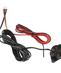 360 Degree Parking Sensor System No Drill Installation With Buzzer Alert wiring and sensor component close-up