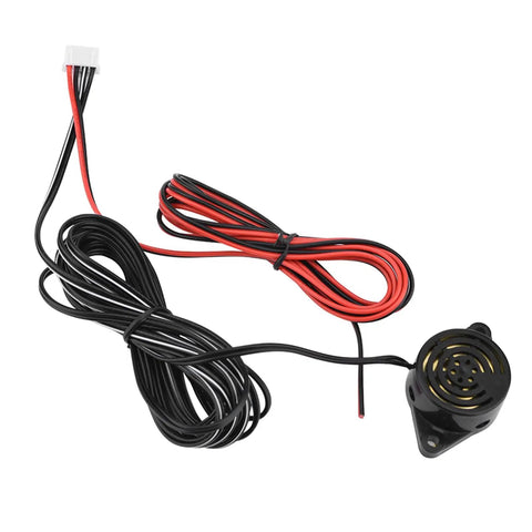 360 Degree Parking Sensor System No Drill Installation With Buzzer Alert wiring and sensor component close-up