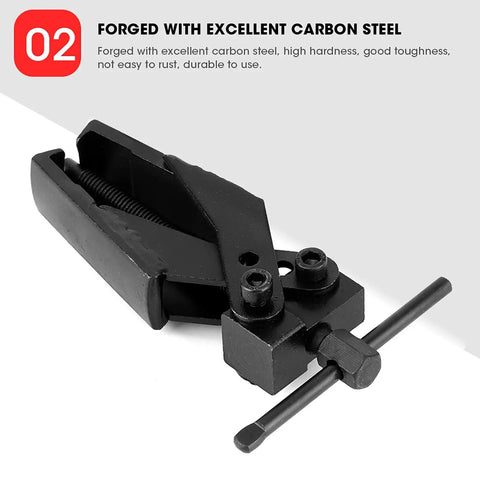 2 Claw Bearing Puller Set With Screw Rod For Auto Mechanics Pro Grade Bearing Separator Tool Pack shown in carbon steel detail