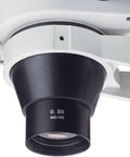 0.5X Barlow Lens For SM Series Stereo Microscopes 48mm Mount Doubles Your Working Distance And Field Of View Easy Attachment For Clearer Live View And Flexible Lab Use black 0.5x lens on SM/SW microscope