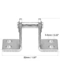 Air Cylinder Rod Clevis Mounting Bracket For 16mm Bore MA Mal Pneumatic Parts 4 Bolt Hole Mounts Beefy Steel Bracket Set Of 2 Easy Mounting For Pneumatic Cylinder Systems, 16mm bore steel clevis bracket with 4 bolt holes