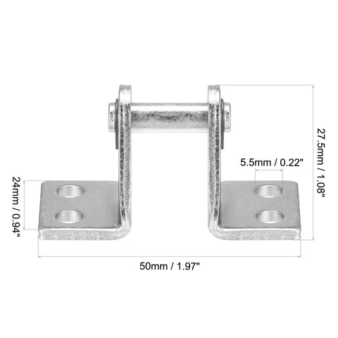 Air Cylinder Rod Clevis Mounting Bracket For 16mm Bore MA Mal Pneumatic Parts 4 Bolt Hole Mounts Beefy Steel Bracket Set Of 2 Easy Mounting For Pneumatic Cylinder Systems, 16mm bore steel clevis bracket with 4 bolt holes