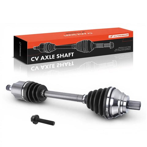 Top Notch Front Left Driver Side CV Axle Shaft Assembly For Volkswagen Golf And CC FWD Automatic Transmission with packaging.