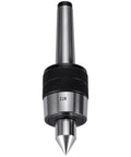 MT2 Live Center Rotary Precision Lathe Tool for High Speed Turning and Milling Heavy Duty Taper Center with Dust Proof Seal front view