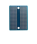 Nine Piece Mini Solderable Breadboard PCB Prototype Shield Board Double Sided With Tinned Gold Plated Holes Compatible With Arduino And Raspberry Pi Expandable With Pin Headers For DIY Electronics Projects And Soldering Experiments, front view