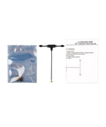 RP1 ExpressLRS FPV Receiver 2.4GHz Nano RX Module with 65mm UFL T Antenna, packaging, and user manual displayed