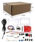 Adjustable LM317 Power Supply Kit From 110V To DC With 1.25V To 12V Output Built In Voltmeter Soldering Project components displayed