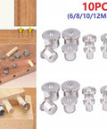 10 Pcs Steel Dowel Center Points For Pro Grade Wood Joinery, Precise Alignment Of Joints And Tenons, 6mm Dowel Center Markers