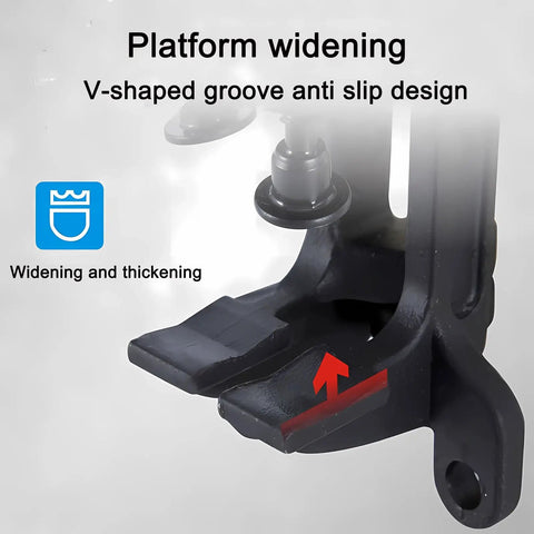 Close-up of anti-slip V-groove on 2-In-1 Adjustable Angle Clamp With 0-180 Degree Range, Heavy-Duty Clamp Set, Patent Pending