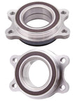Two Pack Front Wheel Hub And Bearing Assembly For Audi A4 Allroad A4 Quattro A5 Quattro A7 Quattro A8 Quattro RS5 RS7 S6 S7 2009 To 2016 Replacement Kit With Drop-In Fit And High Quality Wheel Bearing Module For Smooth Rolling, front view showing metal construction and mounting holes.