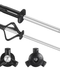 150 Pc Tri Fold Trim Rivets 3/16 X 1 Inch Black Aluminum Blind Rivets For Boat Kayak Setup showing trifold design and heads.