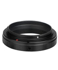 SV195 Wide 48mm T Ring Adapter for Canon EOS Cameras No Fuss Easy To Use Prime Focus or Eyepiece Projection in black metal