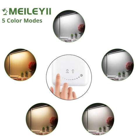 LED Touch Desk Lamp With USB Charging Port And 5 Lighting Modes And 5 Brightness Levels Auto Shutoff And Sleep Timer display