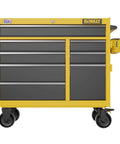 Built Tough Nine Drawer Tool Chest, 41 Inch Cabinet, 100 Pound Drawer Capacity, Garage Shop Storage System Compatible, Includes Side Metal Rails And Tool Holsters For Easy Customization And Max Storage, front view