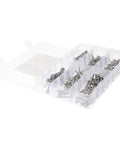 Stainless Steel Self Tapping Screws Set With Washer Head And Self Drilling Design Rust Resistant Pro Grade Kit in plastic case