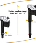 Adjustable fill valve from 2 Inch Complete Toilet Repair Kit for fixing running and noisy toilets, easy install in home and bath.