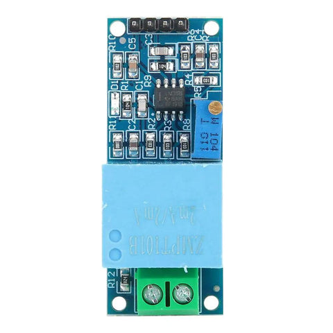 Knockout Precise Ac Voltage Sensor Module Packing A Nifty Zmpt101B Chip Single Phase Detection Board front view with components.