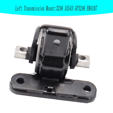 Left transmission mount for Engine Mount And Transmission Mount Kit For 2011-2019 Dodge Journey 3.6L FWD And 2011-2014 Avenger 3.6L