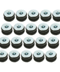 Motorcycle Rubber Grommet Kit With Metal Vibration Pads And Shock Absorbing Cushions, Buffer Washer Rings, 2 Sets For Smooth Ride And Lasting Durability, Easy Install And Wide Compatibility, 20 black rubber-metal grommets