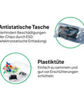 Rad Uno R3 Compatible Electronics Kit For Arduino IDE Beginners with ESD protection bag and plastic collection pouch for easy use.