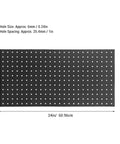 Durable Metal Perforated Panel Wall Storage Kit For Garage And Workshop Customizable Pegboard System 24x12 inches panel