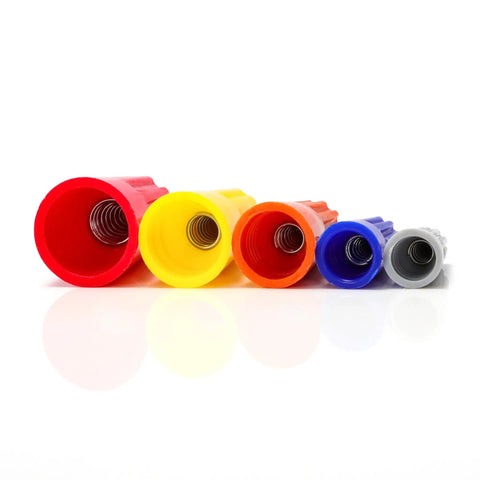 Orange Wire Connectors Pack 500 Pieces Twist On Insulated Electrical Wire Nuts For AWG 20 To 14 With Spring Insertion Safe