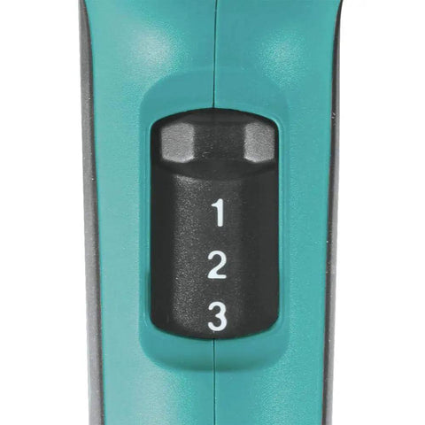 Close-up of Versatile Variable Temperature Heat Gun Kit With LCD Display 122 To 1202 F Control And 3 Air Flow Settings dial