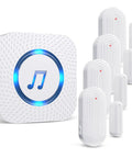 Wireless Door Chime with 800 ft Range, 55 Chimes and 5 Adjustable Volume Levels for Home Office or Store, Door Opens Alert
