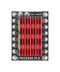 Next Level TMC2240 Stepper Motor Driver With Cooling Heatsink Badass Silent 36V 2.1A Dual Pack circuit board showing red heatsinks.