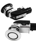 PDC Parking Ultrasonic Sensor Replacement Kit for Lexus GS300 GS350 GS430 GS450H IS250 IS350 2006 2007 Direct Fit Includes 2 Sensors Plug And Play Interchange 89341 50011 8934150011, black and silver parking sensor