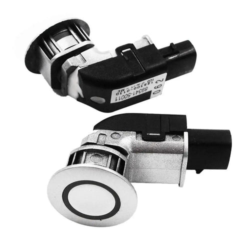 PDC Parking Ultrasonic Sensor Replacement Kit for Lexus GS300 GS350 GS430 GS450H IS250 IS350 2006 2007 Direct Fit Includes 2 Sensors Plug And Play Interchange 89341 50011 8934150011, black and silver parking sensor