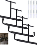 4 Pack Overhead Garage Storage Hooks 17 Inch Heavy Duty Ceiling Mount Hangers Double T Bar Metal Ladder Racks For Bike Pipes Lumber Fishing Rod And Sports Gear Organization Built To Last
