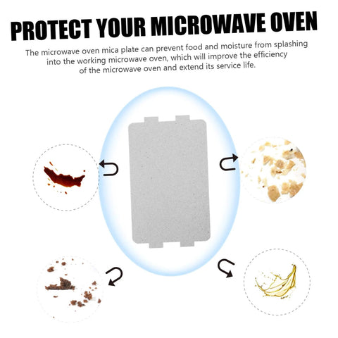 Image of 10 Piece Mica Insulation Sheets For Microwave Ovens, showing heat resistant waveguide cover with protection benefits.