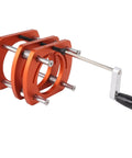 Heavy Duty Pro Grade Router Lift Base Aluminum Alloy Kit With Four Jaw Clamping Router Table Insert Plate Lifting System For Woodworking Engraving And DIY Projects On Small Trimming Machines, orange aluminum router lift with hand crank