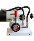 Built Tough Top Shelf Pneumatic Four Axis Tailstock Ejector Pin High Precision Kit For CNC Indexing Head Milling Plus Drilling Machining Fourth Axis Lathe Tool with cast iron body and hoses.