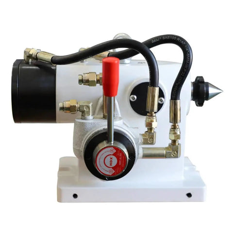 Built Tough Top Shelf Pneumatic Four Axis Tailstock Ejector Pin High Precision Kit For CNC Indexing Head Milling Plus Drilling Machining Fourth Axis Lathe Tool with cast iron body and hoses.