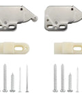2 Sets Spring Loaded Mini Tip Push Catch Release Latch Push To Open Touch Lock Self Locking Buckle Hinge For Cupboard Doors