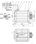 Drop In Qs120 2000W Pmsm Mid Drive Motor With Belt Pulley Or 428 Sprocket For Electric Moped dimensions and wiring diagram